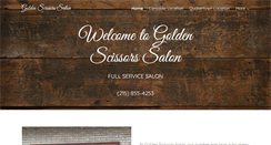 Desktop Screenshot of goldenscissorssalon.com