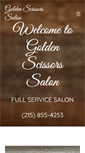 Mobile Screenshot of goldenscissorssalon.com